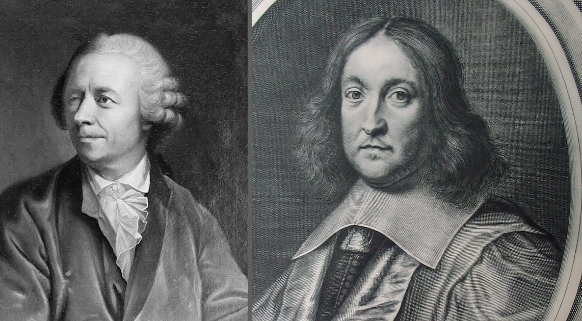 Euler és Fermat portréja egymás mellett