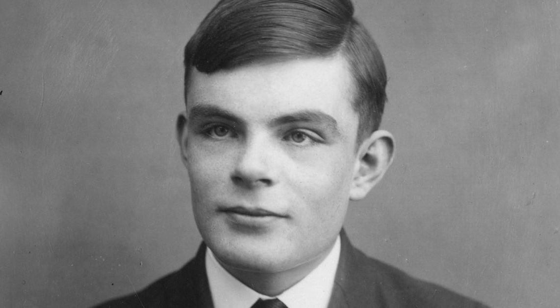 Alan Turing portréja fiatalon
